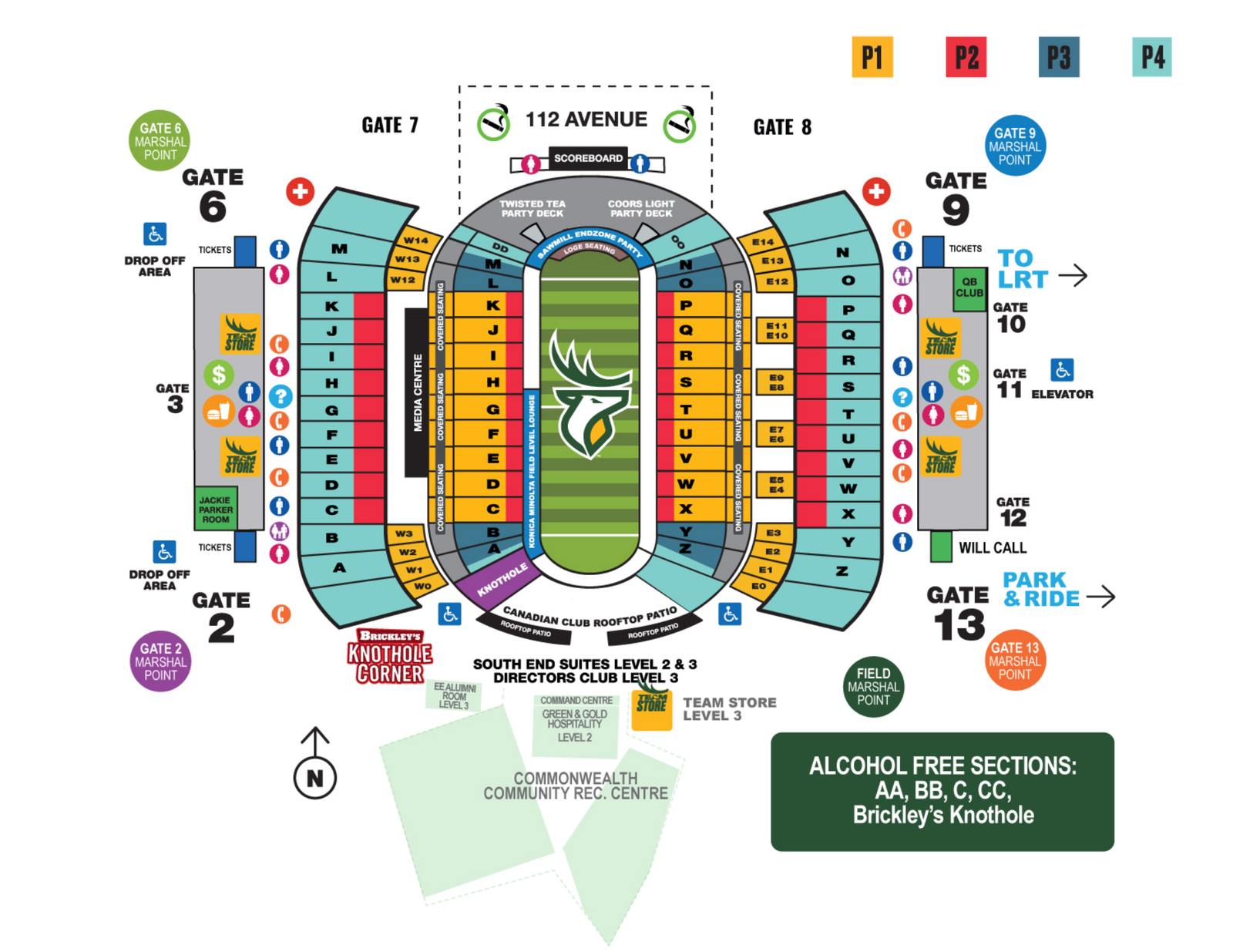Stadium map